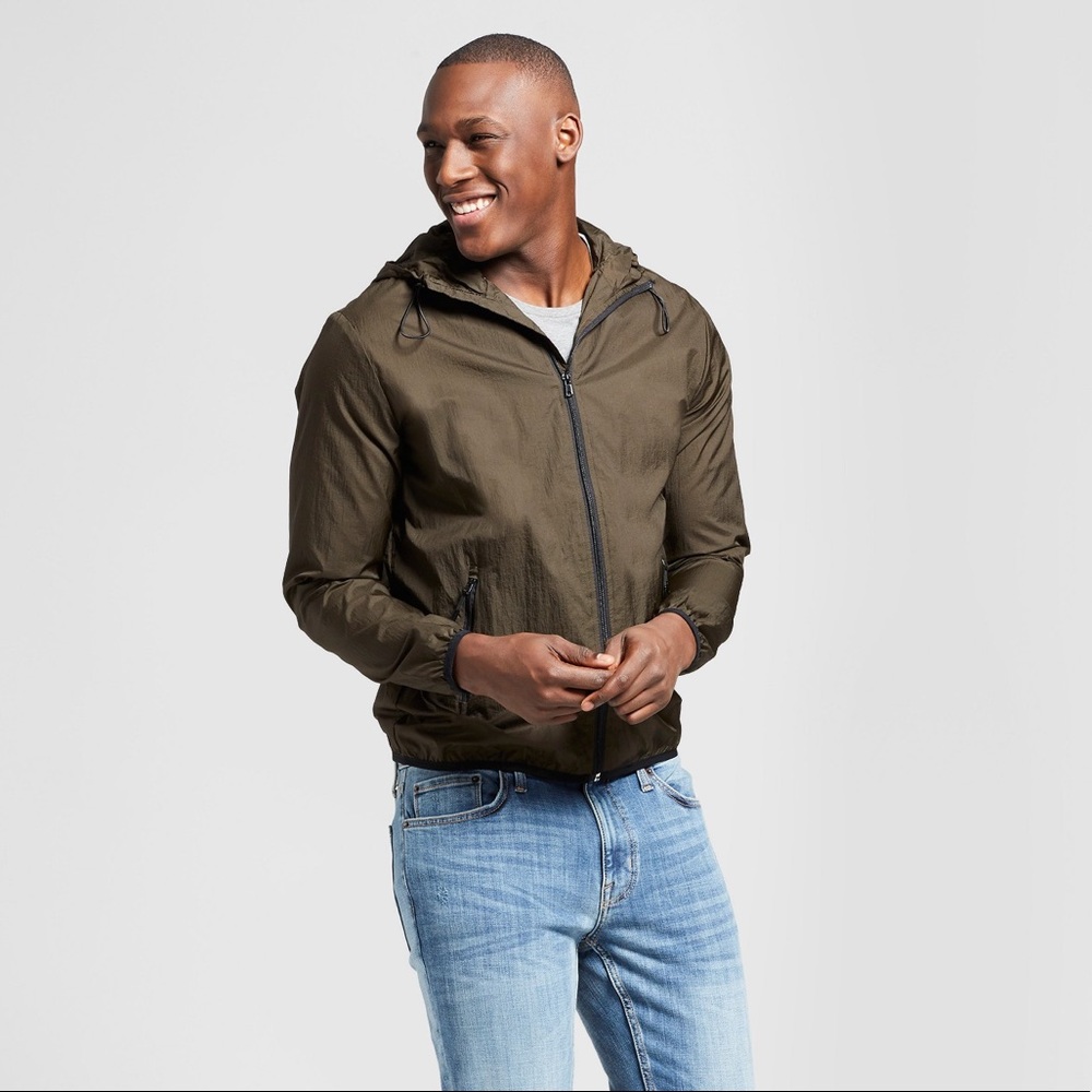 Men’s Lightweight Packable Windbreaker Jacket